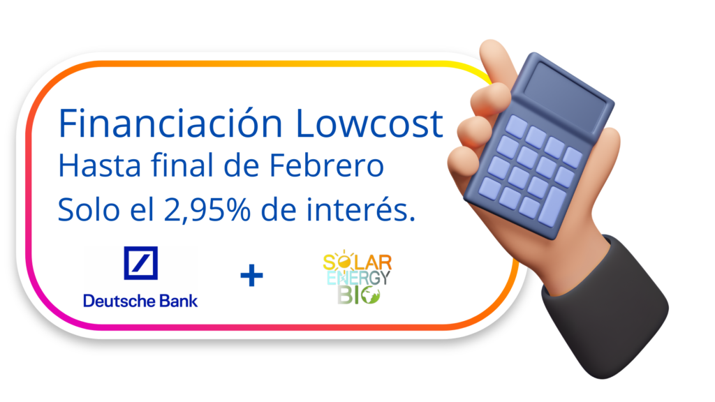 Financiación Lowcost hasta final de Febrero. Solo el 2,95% de interes